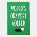 Search for funny golf for tea towels Dad