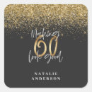 Search for black and gold 60th birthday stickers Glitter