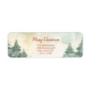 Search for country scene return address labels Pine trees