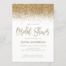Search for gold confetti bridal shower invitations Sparkle