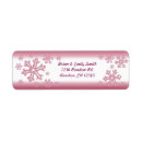 Search for pink glitter return address labels White