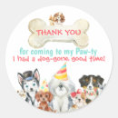 Search for dog wedding stickers Thank you