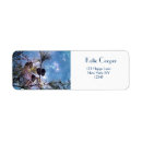 Search for winter scene return address labels Pine tree
