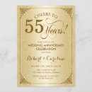 Search for 55th wedding anniversary invitations Damask