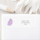 Search for pink butterfly return address labels Purple