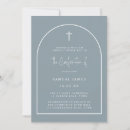 Search for calligraphy christening invitations Blue
