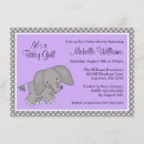 Search for purple elephant baby shower Girl