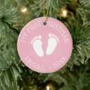 Search for baby footprint christmas tree decorations Footprints