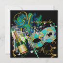 Search for mardi gras ball invitations Gold