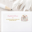 Search for enchanted forest return address labels Baby shower