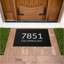 Search for numbers doormats Black and white