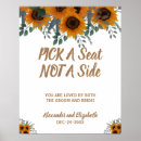 Search for a seat not a side posters Sunflower