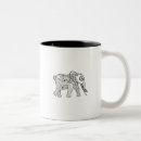 Search for mandala elephant mugs Zen doodle style