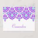 Search for damask wedding stamp postcards Purple