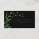 Search for plant business cards Leaves