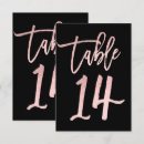 Search for gold foil table cards Trendy