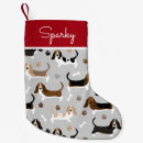 Search for basset hound christmas stockings Dog