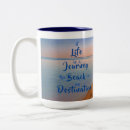 Search for life is a journey mugs Typography