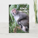 Search for monkey fathers day cards Humour