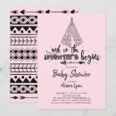 Search for teepee baby girl shower invitations Tribal