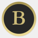 Search for gold letter b stickers Black