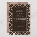 Search for chocolate brown and gold invitations Couple