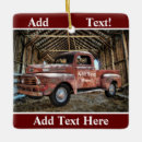 Search for old truck christmas tree decorations Vintage red truck