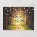 Search for woodland fairy save the dates String lights