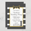 Search for bow tie 1st birthday invitations Boys