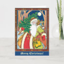 Search for victorian santa christmas cards St nicholas