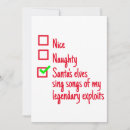 Search for naughty santa christmas cards Cute