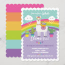 Search for alpaca party invitations Rainbow