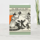Search for funny witch card halloween halloween cards Vintage