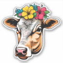 Search for cow head stickers Cartoon