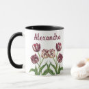 Search for maroon and white mugs Flowers