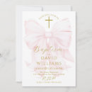 Search for pink baby girl christening invitations Elegant