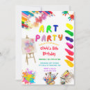 Search for rainbow colors birthday invitations Colorful