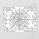 Search for mandala pattern postcards Adult colouring