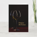 Search for red wine birthday cards Black