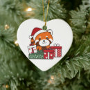 Search for red panda christmas tree decorations Xmas