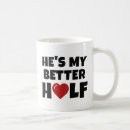 Search for half heart mugs Funny