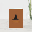 Search for witch hat halloween cards Orange and black