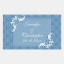 Search for blue damask wedding stickers Floral