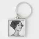Search for head of a woman key rings People