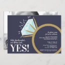 Search for diamond ring invitations Gold