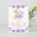 Search for purple elephant invitations Wild one