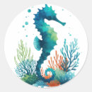 Search for coastal nautical stickers Seahorse