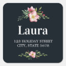 Search for winter flowers return address labels Stylish
