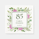 Search for 85th birthday napkins Floral