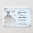 Search for blue butterfly quinceanera invitations 15th birthday